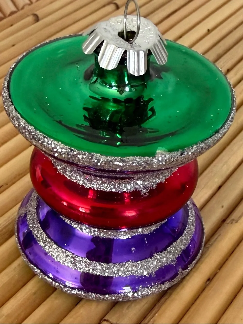 Lot of 4 - Christopher Radko SHINY BRITE Collection Christmas Ornaments